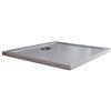 Idralite Piatto Doccia Slim 80x120x4 cm Rettangolare Acrilico Bordato Bianco Effetto Pietra mod. Flower