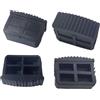 Gralara 4x Tappetini antiscivolo per piedini per scale Copripiedi per scale, Ricambio, Resistenza all'usura Antiscivolo Comodi cuscinetti per piedini per, 6 Cm X 2.2 Cm