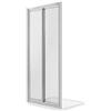 Idralite Porta Doccia 75CM H198 Cristallo Stampato C Apertura Saloon con Doppia Anta Battente mod. West