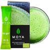 Moya Matcha To Go! Organic | 24 x 1,5g Borse | Matcha To Go! tè o in un set con uno shaker (24 x 1,5g Borse)