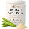 BIORO Gomma di Guar Pura - Farina di Semi di Guar 250g - Addensante Naturale Alimentare - Senza Glutine, Vegan, No OGM - Qualità Premium per Salse, Dolci, Gelati, Creme