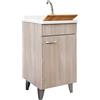 Yellowshop. - Mobile Lavanderia Bagno In Legno Misure Cm 45x50, 60x50 e 60x60 H 88 PRIME Olmo (Cm 45x50)