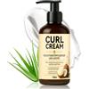Nexkayee Crema Capelli Ricci, Naturali con Burro di Karité e Olio di Cocco - Idratazione Profonda, Anticrespo, Definizione Leggera, Dona Elasticità, Brillantezza e Nutrimento, 150 ml