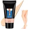 Rakiuty Trucco per Gambe Impermeabile, Crema Colorata Gambe, Correttore Cicatrici Tatuaggio, Fondotinta Impermeabile per il Trucco del Corpo, Copertura del Tatuaggio, 30 ml (Naturale)