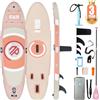 Niphean Tavola SUP Gonfiabile Adulti, SUP Gonfiabile da 305 cm con ala Balanced per Principianti E Accessori Resistenti, Stand up Paddle Gonfiabile per Adulti, Paddle Board Multifunzione per Yoga