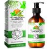 CUZZYDUNJYNN Shampoo rosmarino per la crescita dei capelli, shampoo rinforzante alla menta al rosmarino, shampoo di routine per la perdita di capelli delle donne e il diradamento dei capelli con biotina, 10 fl oz