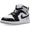 Nike Scarpe Air Jordan 1 Mid (PS) Taglia 34 Codice DQ8424-101 Bianco Bambini