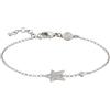 Nomination | Bracciale Donna Collezione Stella - Chiusura a Moschettone - Argento 925 e Cubic Zirconia con Pendente a Forma di Stella - Made in Italy - 16,5/18,5 cm (Argento)