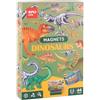 APLI Kids 20139 - Gioco magnetico educativo Dinosauri - Tavola con 44 pezzi magnetici e schede esplicative - Riciclato per bambini a partire da 5 anni