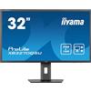 iiyama Monitor Desktop XB3270QSU-B1, 31.5, QHD LED, IPS, 2560 x 1440/100Hz, 1H1DP, HAS, Nero