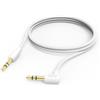 Hama Cavo jack audio (cavo ausiliario jack 3,5 mm maschio-maschio, un lato angolo 90 °, compatibile con iPhone Samsung Cuffie Auricolare Altoparlante, Smartphone Tablet MP3 Auto Stereo Casa, 1 M),