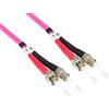 Good Connections® - Cavo Patch in Fibra Ottica Duplex OM4 (multimodale, 50/125) ST/ST, 1 m
