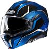 HJC Casco moto HJC i100 Lorix MC2 nero-bianco-blu flip-up, L