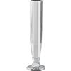 PORRO Piedino per mobili Torino, 15 cm, in metallo, con filettatura interna M22, ottone cromato