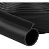 MYFAMIREA Guarnizione inferiore in gomma per porta del garage, 5 m, lampadina a P, striscia di ricambio per porta del garage, resistente alle intemperie, per porte larghe o più piccole da 5 m (nero)