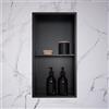 Viverso x wall nicchia a parete in acciaio inox La: 300 mm A: 600 mm, con telaio slim e mensola, VU9802BB, x wall [Accessori Bagno > Mensole Doccia]