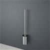 Viverso x steel set portascopino per montaggio a parete o freestanding, VX3012BS, x steel [Accessori Bagno > Set Portascopino]