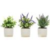 VESTIAMO CASA - Pianta artificiale Lavanda in vaso - h18 cm diametro 12 cm