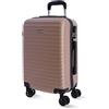 DON ALGODON - Trolley bagaglio a mano 55x40x20 (Espandibile) - 33L - Valigia Bagaglio a mano Ryanair - Valigia Media Rigida - Trolley Cabina Piccolo - Iris