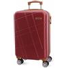 EL Caballo - bagaglio a mano valigia 55 x 40 x 20 cm | leggero trolley rigido con 4 ruote | Bagaglio di bordo adatto per aerei Ryanair e altro ancora, rosso, s, Valigia bagaglio a mano 55 x 40 x 20 cm