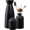 Mapille Set di 3 Vasi in Ceramica Bianca, Minimalista Vasi Opachi Deco Per l'erba Della Pampa, Vaso Deco per la Casa Moderno, Vaso Decorativo da Interno Moderno Beige per Nordico