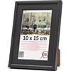 3-B Salo - Cornice per foto in legno, 10 x 15 cm, colore: grigio scuro