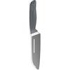 zyliss Coltello Santoku, 15 cm o 5.9 Pollici, Affilato in Acciaio Inossidabile Tedesco con Manico Antiscivolo in Paglia di Frumento, Coperchio di Sicurezza, da Cucina o da Verdura Professionale