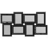 Premier Cornice portafoto Vintage, Nera, per 8 Foto, PP-Polypropylene, Multicolore, 2 x 69 x 36 cm
