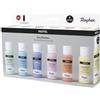Rayher Set colori acrilici pastello, 6 colori à 60ml, 35061000