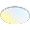 Briloner - Plafoniera LED, colore da bianco caldo a bianco freddo, protezione IP54 da polvere e spruzzi d'acqua, lampada soffitto, plafoniera soffitto, plafoniere da soffitto, 33x6 cm, cromo opaco