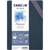 Canson Professional Book, carta per acquerello, grana fine, 300 gsm, taccuino a fisarmonica, copertina rigida, 14,8 x 21 cm, bianco, 18 pagine