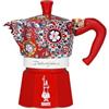 Bialetti Caffettiera Dolce & Gabbana Mocha Express 3 tazze a fuoco aperto (caffettiera, moka, rosso)