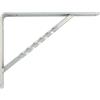 Amig - Staffa per Mensole a Muro | Supporti Robusti in Acciaio | Installazione Facile | Ideale per Casa e Ufficio | Peso max 225 kg, Grigio Metallico, 250 x 200 mm, Lega di Acciaio