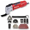 Einhell TE-MG 300 EQ Utensile Multifunzione, 300 W per segare, tagliare, levigare, 2 lame da sega, 2 lame a immersione, 6 tamponi abrasivi