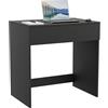 ComfortCove Scrivania Nero con Cassetto, Piccola Scrivania per Ufficio in Casa per Laptop, Postazione di Lavoro Funzionale per Casa o Ufficio, Tavolo Semplice e Salvaspazio per Studio o Gaming 75 cm