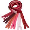 Aerzetix - Set di 6 Cerniere Lampo a Spirale N°5 70cm separabili con cursore - in Metallo Nylon Poliestere - tonalità Rosa - per Cucito Artigianato creazioni Tessili