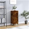 HETFTJN Credenza, Armadio Ufficio Mobile Dispensa Alto Mobile Corridoio Stretto E Lungo Mobile Camera Da Letto Adatto per Soggiorno Ufficio Bagno Balcone Rovere Fumo 34,5x34x90 cm in Legno Multistrato