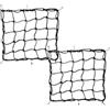 Peixiong 2 confezioni da reti elastiche per Rete Moto da 40 cm x 40 cm, reti per casco e bagagli (con 6 ganci regolabili), reti elastiche per assicurazione carico e bagagli (Nero)