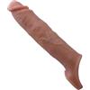 BDSMAGE manicotto per pene per estensione del pene, manicotto per pene da 21 cm in silicone giocattolo erotico per uomini polsini per pene set di giocattoli sessuali per uomini