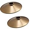 LEDSone Paralumi in metallo per soggiorno, soffitto, lampada a sospensione, 22 cm, paralumi facili da montare solo per lampade da soffitto industriali, camera da letto, cucina (ottone giallo)