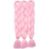 Rich Choices Extension clip capelli veri Hair Extensions Braiding Hair Jumbo Braids Ombre Pezzo di Capelli 3 Piece/ 300g - Rosa chiaro