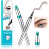 EHIOG Penna per sopracciglia, Matita per sopracciglia liquida Microblading，3D Penna Per Sopracciglia,Impermeabile Tinta Gel per Inchiostro con quattro punte,look naturale(03#Rosso marrone)