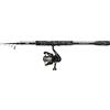 Mitchell Tanager G2 Telespin Combo | Canna da spinning telescopica portatile e mulinello per la pesca d'acqua dolce |Pescatori principianti e intermedi | Nero, canna 2,10m, mulinello 1000