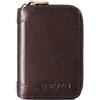 PORRASSO Porta Carte di Credito Pelle Portamonete Uomo Portafoglio con Protezione RFID Portatile Porta Tessere con 12/20/30/45 Porta Carte di Credito Caffè B