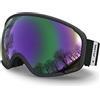 ACURE SG02 Occhiali da sci, occhiali da snowboard da neve protezione antiappannamento UV400 per uomo donna bambino