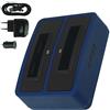 mtb more energy Caricabatterie doppio (rete+auto+USB) Compatibile con Drift HD (1080p), HD170 (Stealth), HD720 / Compatibile con Toshiba Camileo H20 ... / Compatibile con Ricoh Caplio RR10 UVM... vedi descrizione