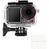 YHTSPORT Custodia impermeabile per DJI Osmo Action 5 Pro/4/3, 60 M/196 FT Subacquea Custodia Subacquea, Montaggio Rapido Morsetto + 6 Inserti Antiappannamento per Osmo Action 5 Pro/4/3