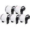 Molabel Address Label DK-22205 DK2205 - Confezione da 5 rotoli (Endless) 62mm x 30,48m, compatibili con Brother QL-500 QL-500A QL-500BS QL-500BW