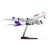 QIYUMOKE 1/200 A380 per aereo FedEx, pressofusione per Airbus A380, kit di aerei con supporto (14 in L) pre-costruito, modello di aereo per adulti, idea regalo