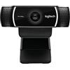 Logitech G C922 PRO HD STREAM WEBCAM, 1080p/30fps, 720p/60fps, Correzione automatica della luce HD, campo visivo diagonale 78